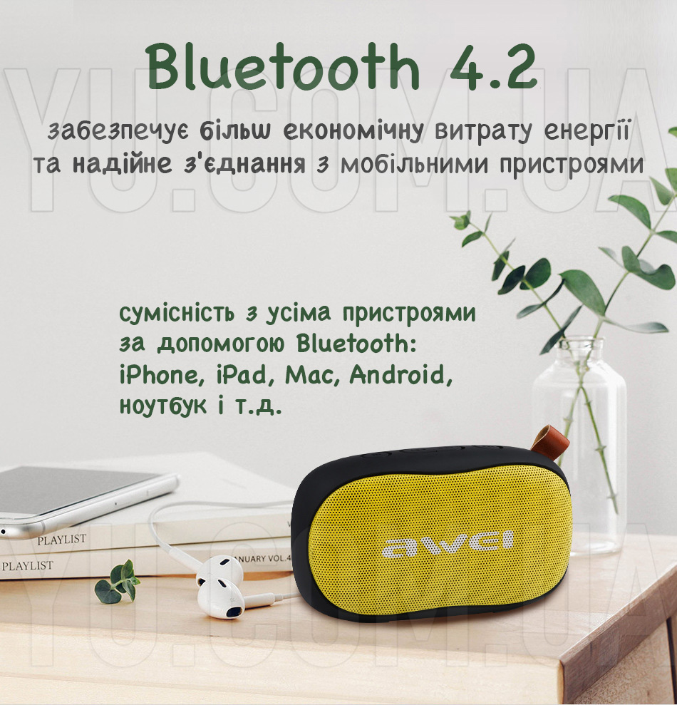 Портативна колонка AWEI Y900 Bluetooth Speaker Bluetooth FM-радіо Портативна колонка AWEI Y900 Bluetooth Speaker Bluetooth FM-радіо
